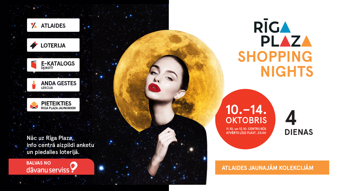 Riga Plaza Shopping Nights maandumisleht